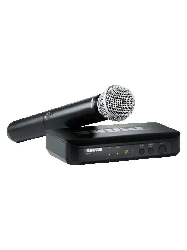 Bezdrátový mikrofon SHURE BLX24E + ruční Shure SM58
