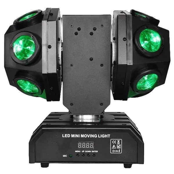 LED dvojitá otočná hlava Double Half Ball Laser